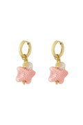 starry earrings - blue & 