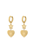 star heart earrings