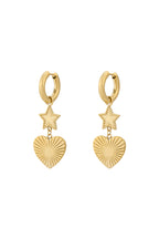 star heart earrings