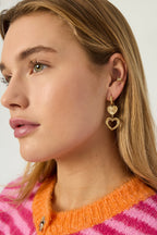 Stainless Steel Drop Earrings Heart Casual Daily Simple Series Women's jewelry