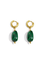 Earrings with organic beads