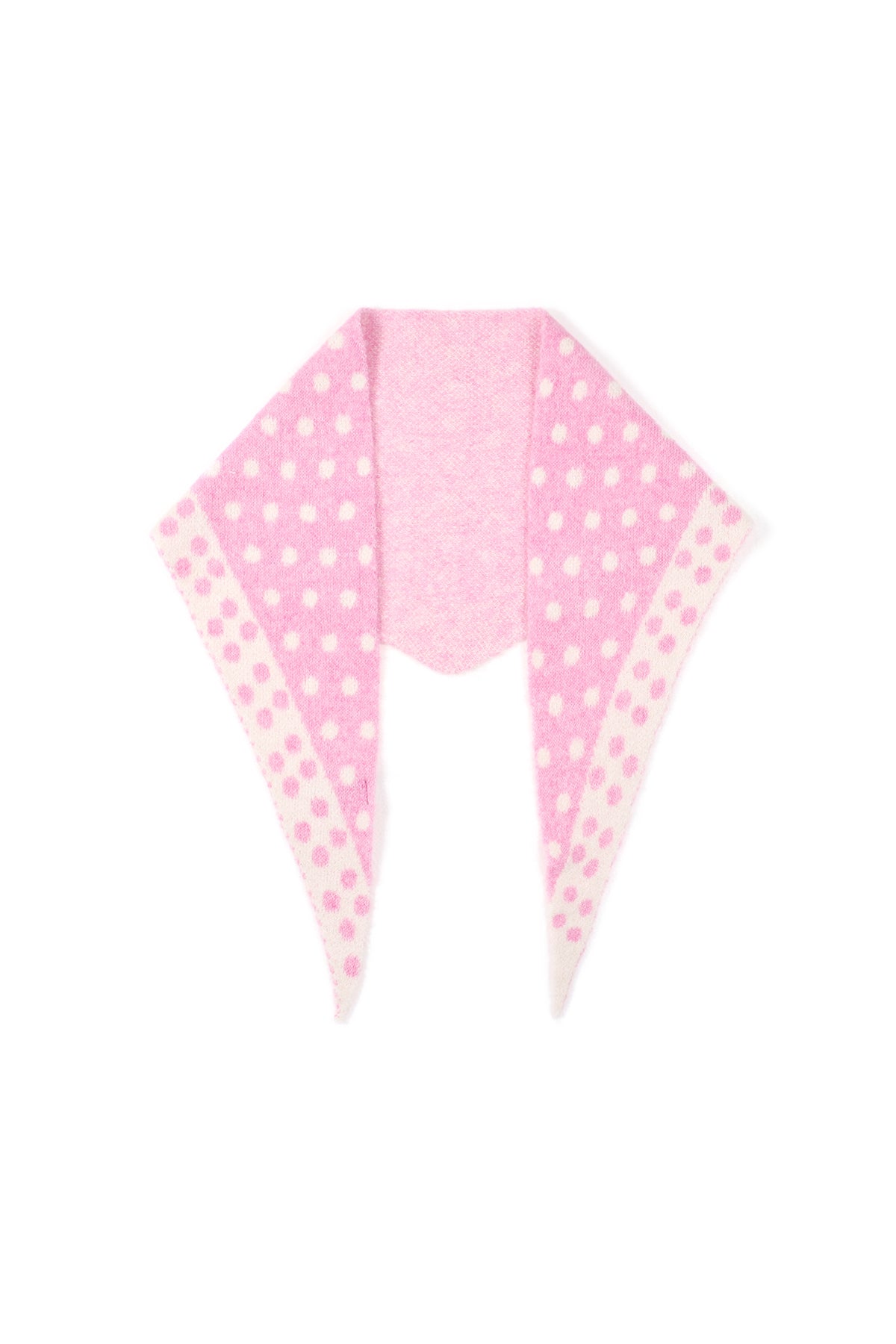 Fine Polka Dot Triangle Scarf