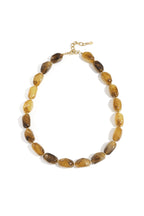 Necklace with organic beads