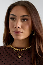 Ball necklace with iconic heart medium