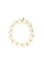 Elastic heart beaded bracelet