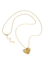 Stainless Steel Long Necklaces Heart Casual Daily Simple Series Women's jewelry