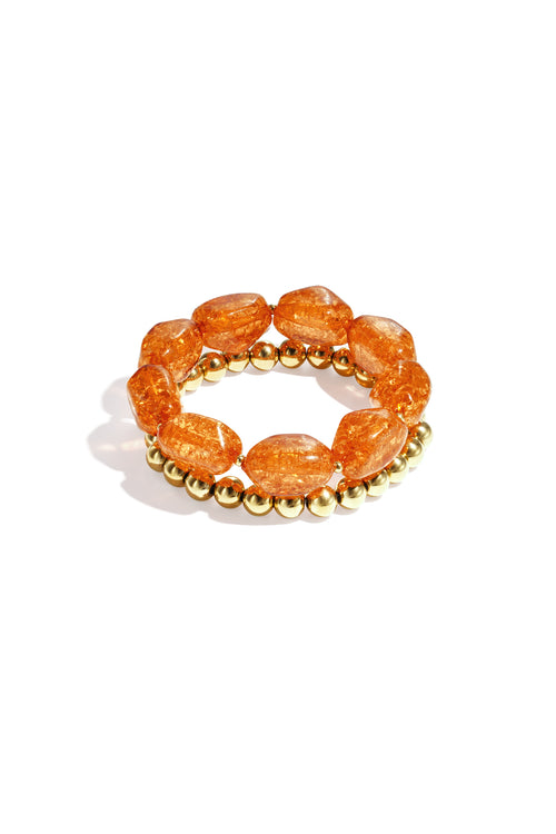 Bracelet set with chunky beads