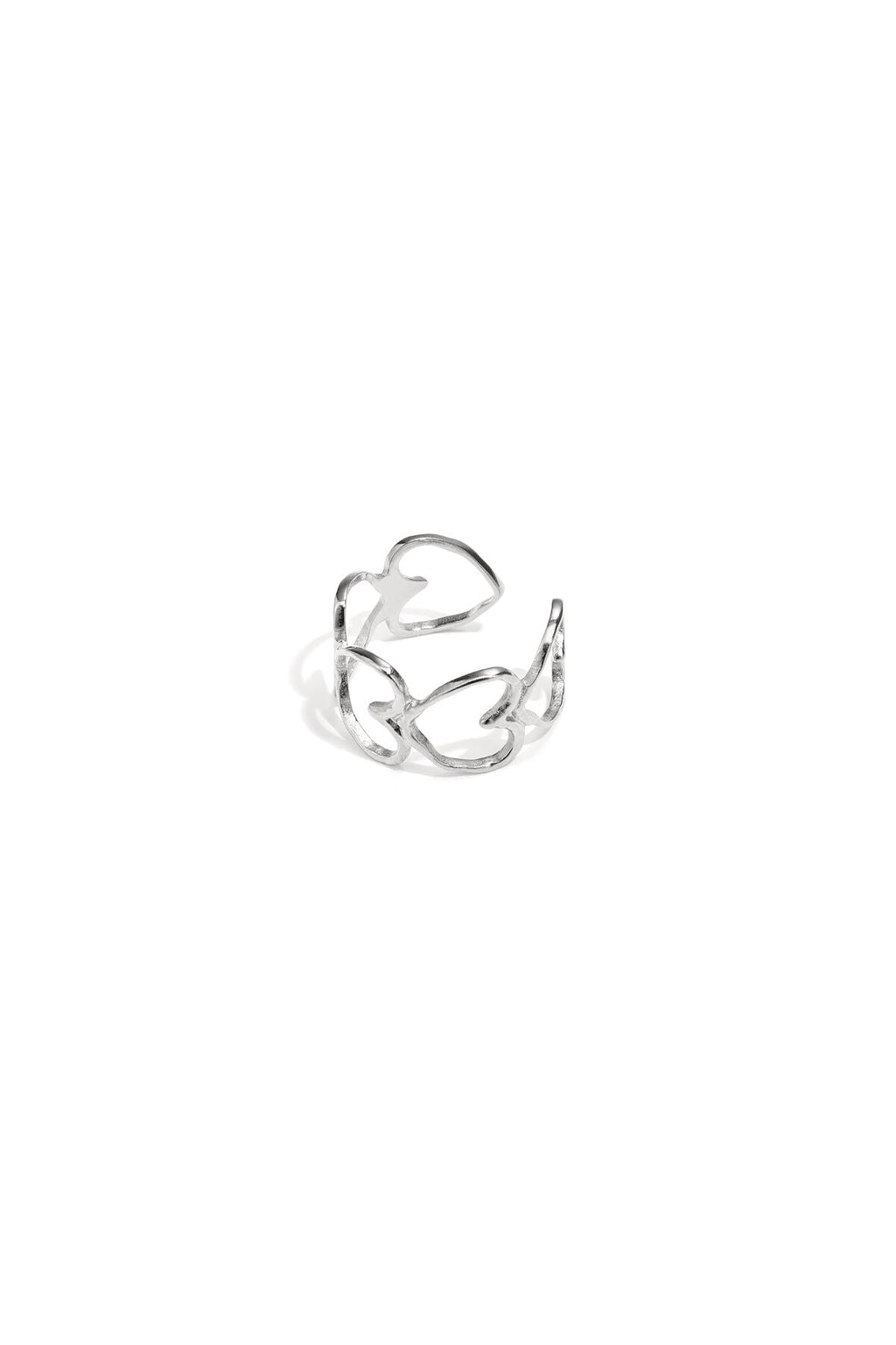 Elegant ring with hearts