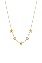 14K Gold Plated Stainless Steel Pendant necklaces Flower Simple Daily Simple Series Women's jewelry