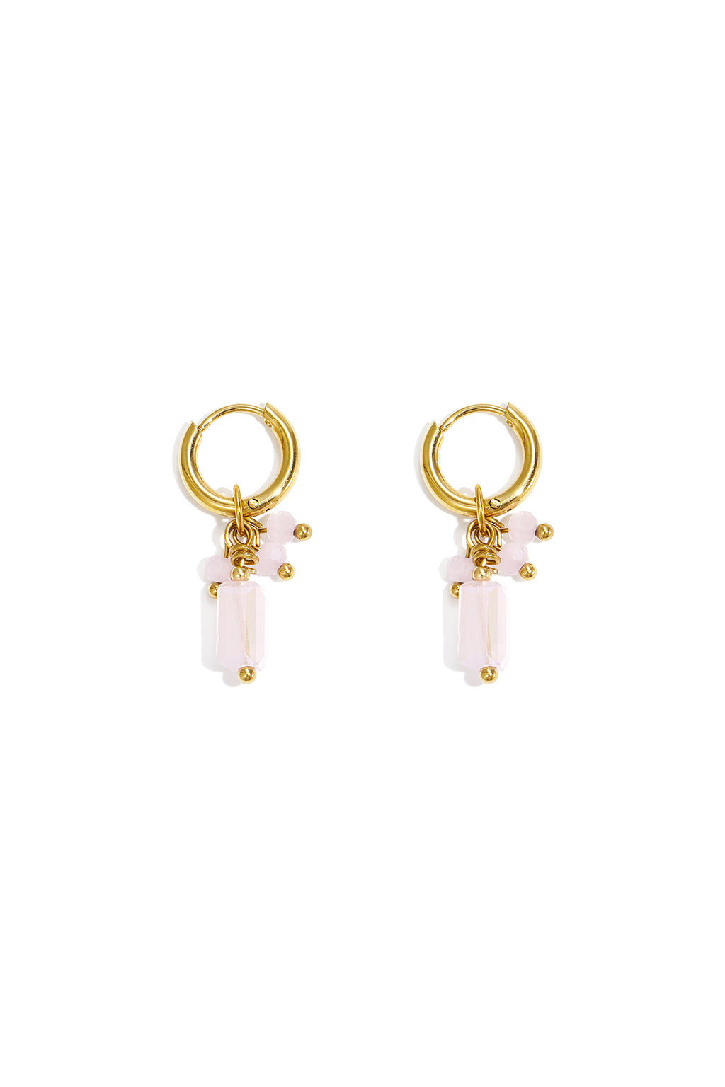 Earrings with colorful charms