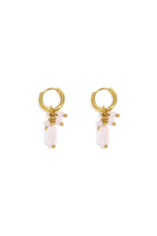 Earrings with colorful charms