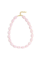 Necklace with organic beads