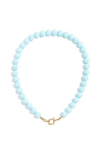 Beaded necklace with front closure - 12mm