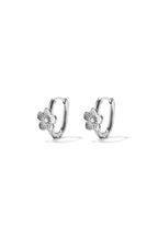 Stainless Steel Hoop Earrings Flower Simple Daily Simple Series Women's jewelry