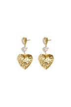 Stainless Steel Drop Earrings Heart Daily Simple Series Women's jewelry