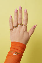Statement ring with beads