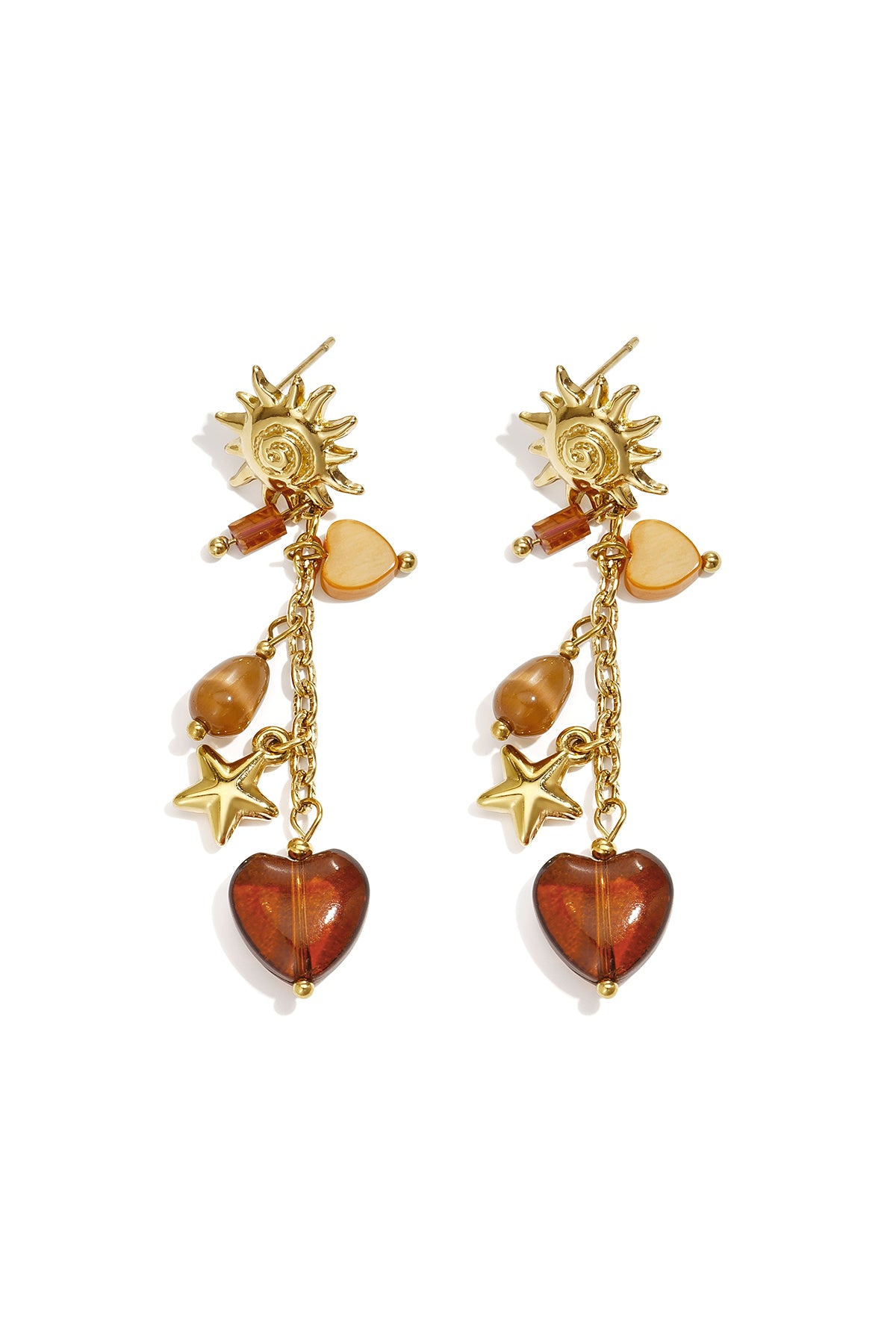 Stainless Steel Dangle Earrings Sun Elegant Daily Luxurious Series Women's jewelry
