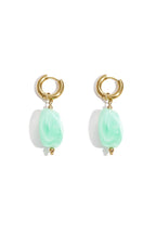 Earrings with organic beads