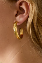 Halo hoop earrings