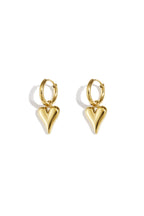 stainless steel heart shaped earrings