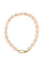 Necklace with beads and front closure design