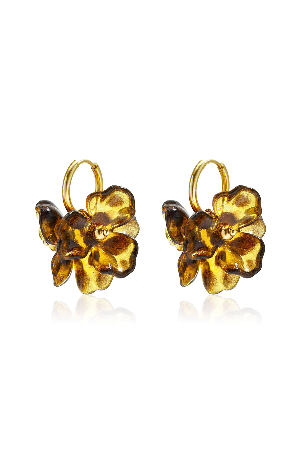 Stainless Steel Stud Earrings Flower Simple Daily Simple Series Women's jewelry