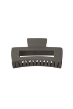 Hair clip rectangle - cream Plastic