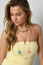 Statement necklace with large shells