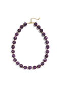 Bead necklace with gold beads in between 13.5mm