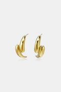 Stainless Steel Hoop Earrings Irregular Shape Simple Daily Simple Series Women's jewelry