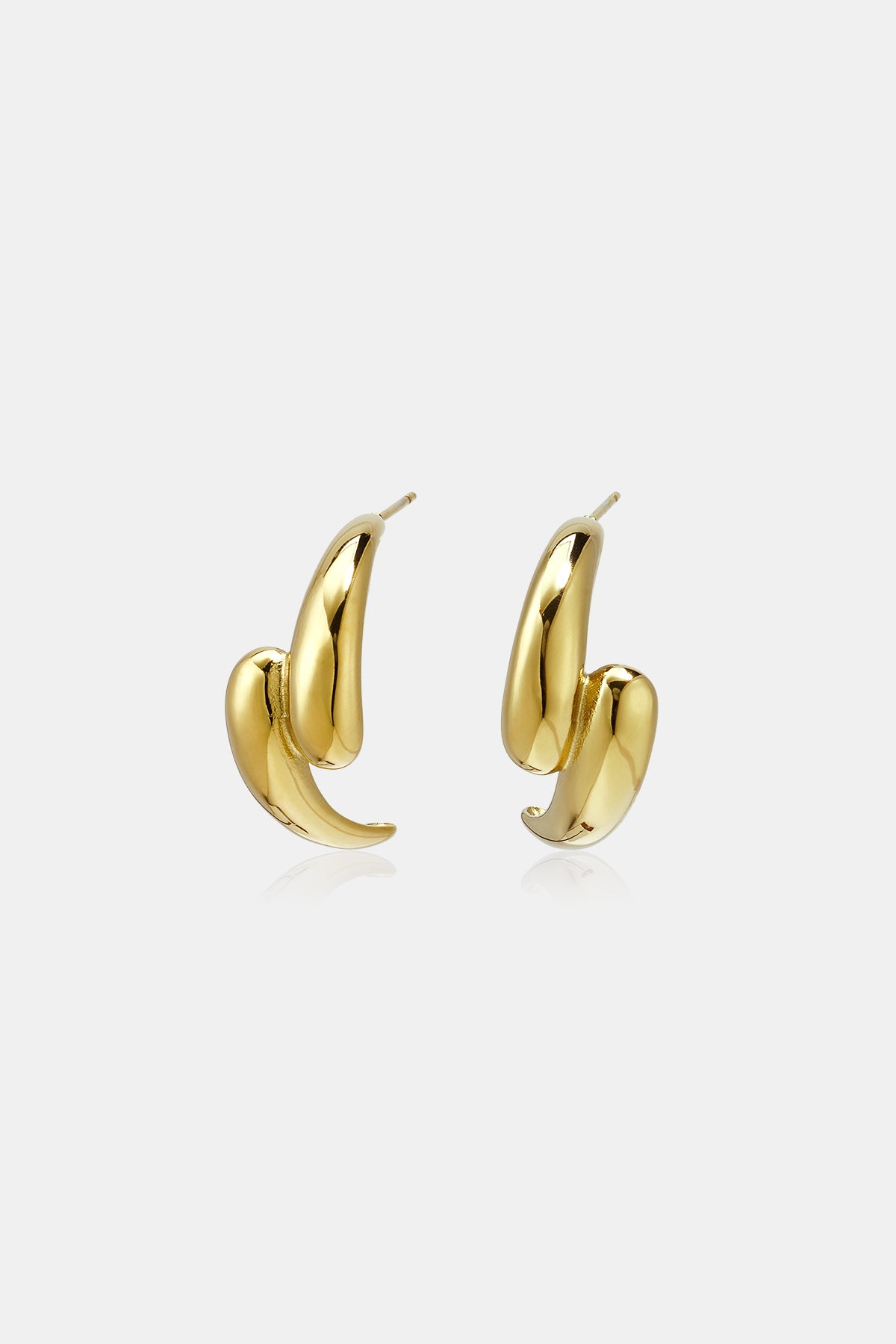 Stainless Steel Hoop Earrings Irregular Shape Simple Daily Simple Series Women's jewelry
