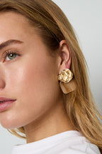 Alloy Stud Earrings Irregular Shape Simple Daily Simple Series Women's jewelry