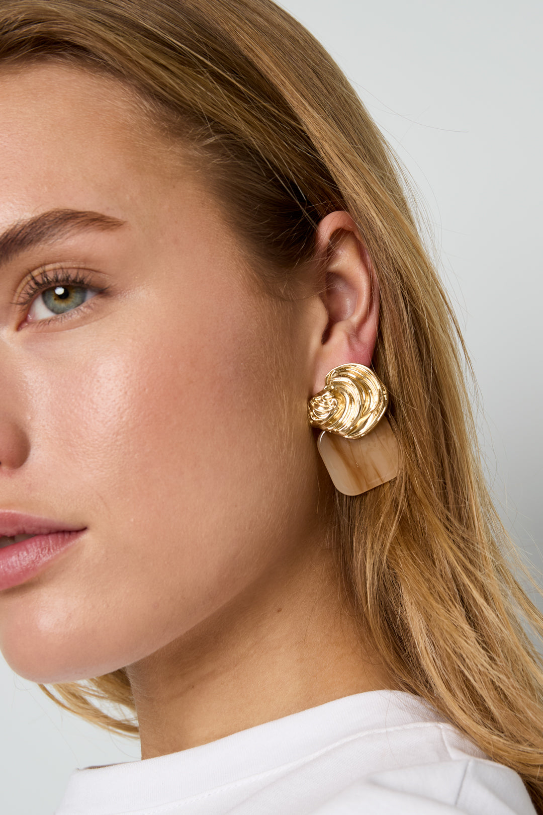Alloy Stud Earrings Irregular Shape Simple Daily Simple Series Women's jewelry