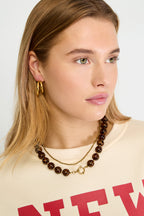 Acrylic Beaded Necklaces Beads Retro Daily Classic Series Women's jewelry-16mm
