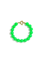 Necklace with medium beads and front closure-12mm