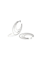 Layered triple hoop earrings