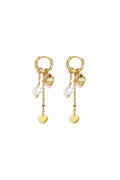 Stainless Steel Dangle Earrings Heart Simple Daily Simple Series Women's jewelry