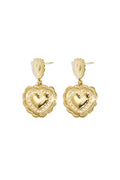 Stainless Steel Drop Earrings Heart Simple Daily Simple Series Women's jewelry