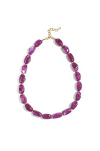 Necklace with organic beads