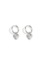 Stainless steel heart earrings