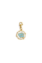 Jewelry charm rose on coin DIY