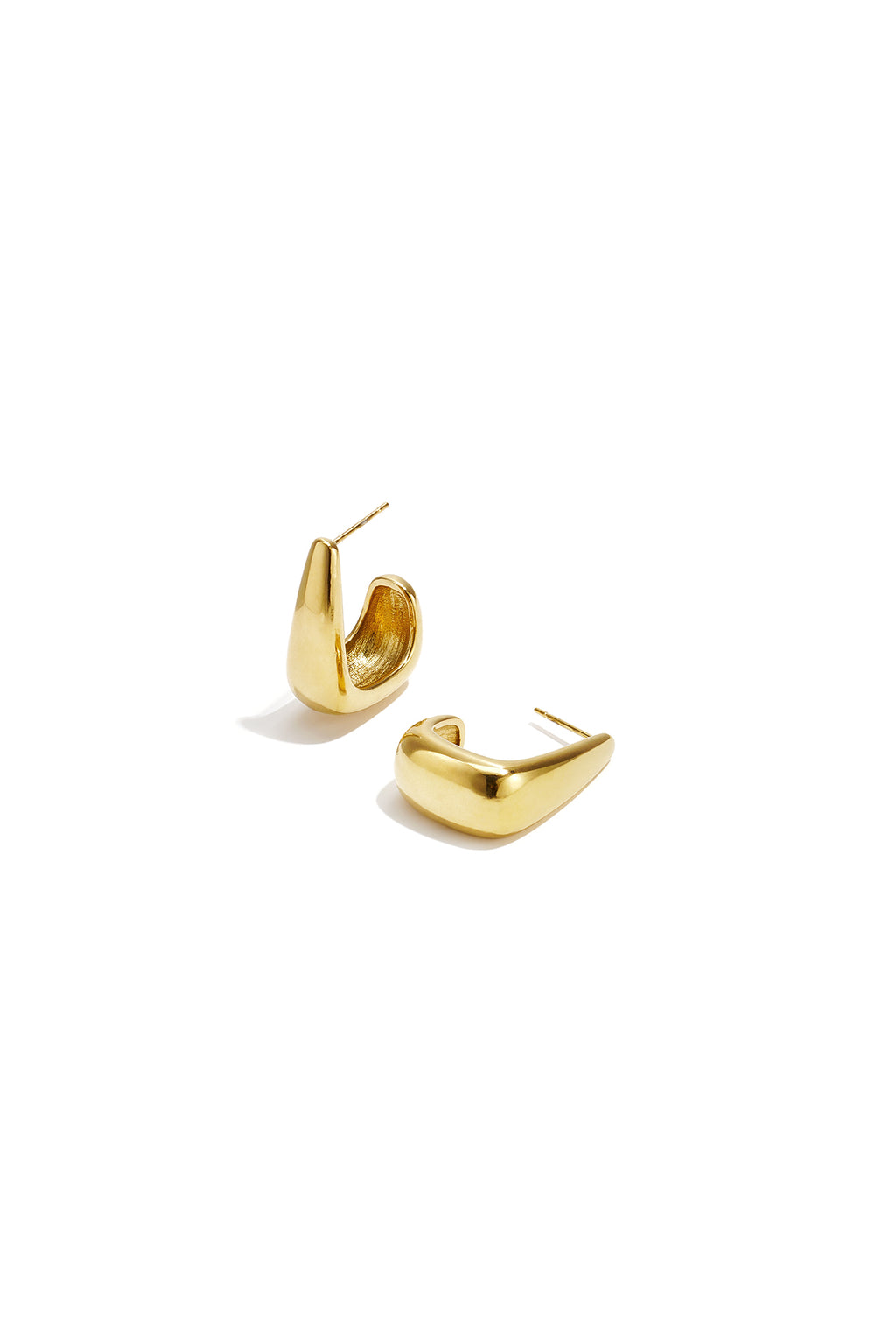 Stainless Steel Hoop Earrings Irregular Shape Simple Daily Simple Series Women's jewelry