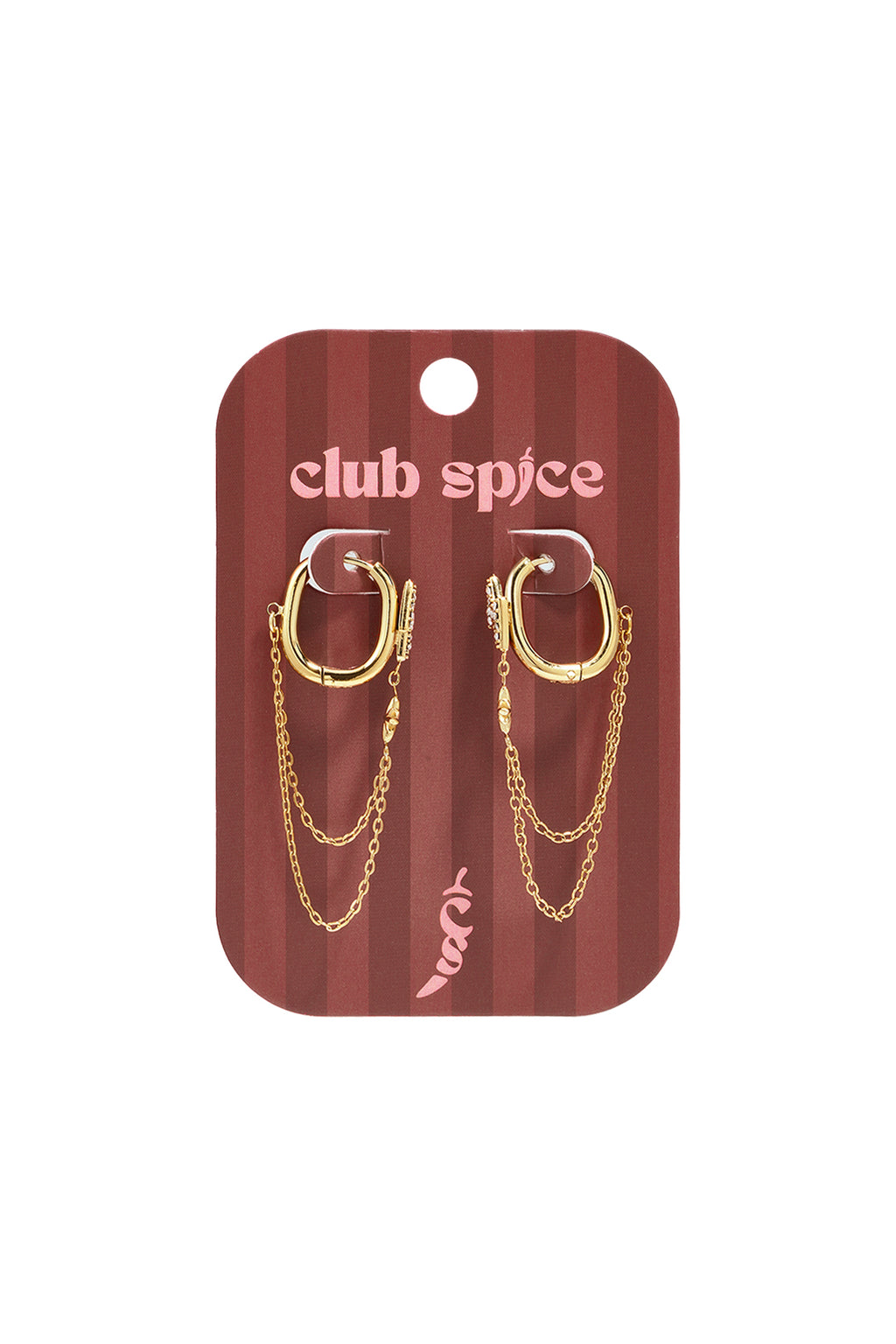 Stainless Steel Dangle Earrings Chain Simple Daily Simple Series Women's jewelry