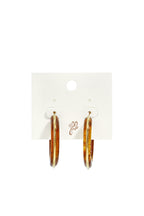 Resin Hoop Earrings Irregular Shape Simple Daily Simple Series Women's jewelry