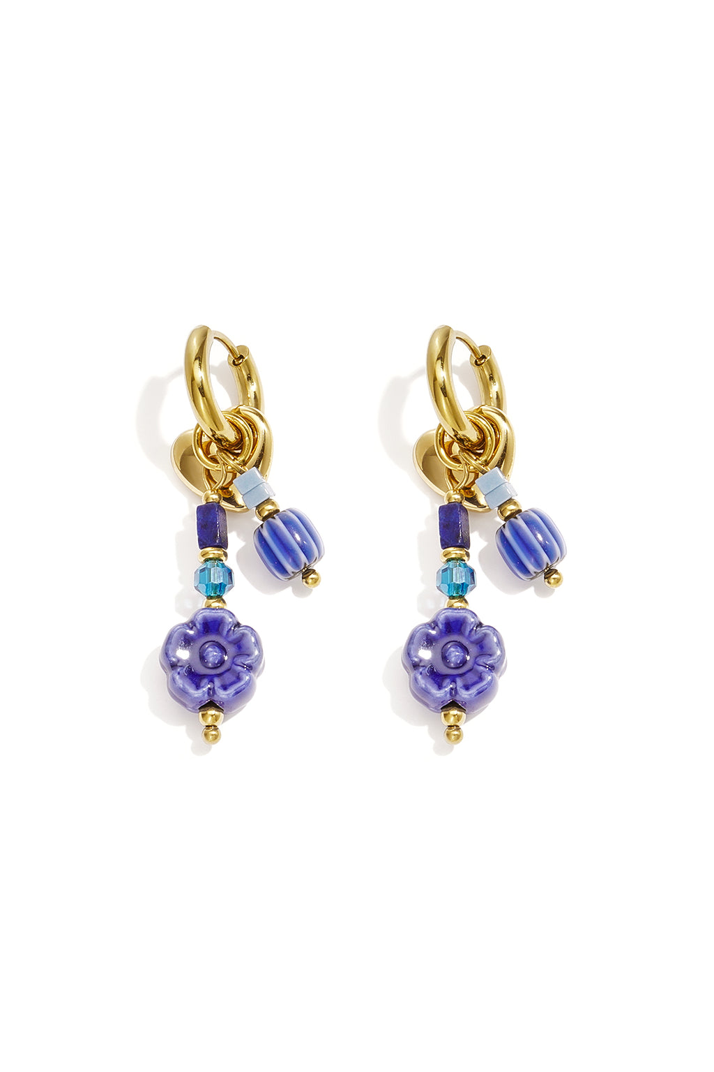 Stainless Steel Beads Earrings Flower Simple Daily Simple Series Women's jewelry