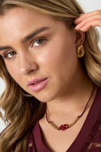 Polyester Beaded Necklaces Heart Casual Daily Simple Series Women's jewelry