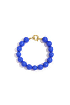 Necklace with medium beads and front closure-12mm