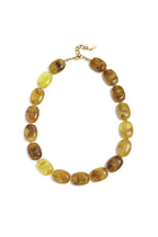 Necklace with squoval beads