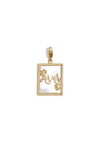 Jewelry charm mother-of-pearl photo frame mom DIY