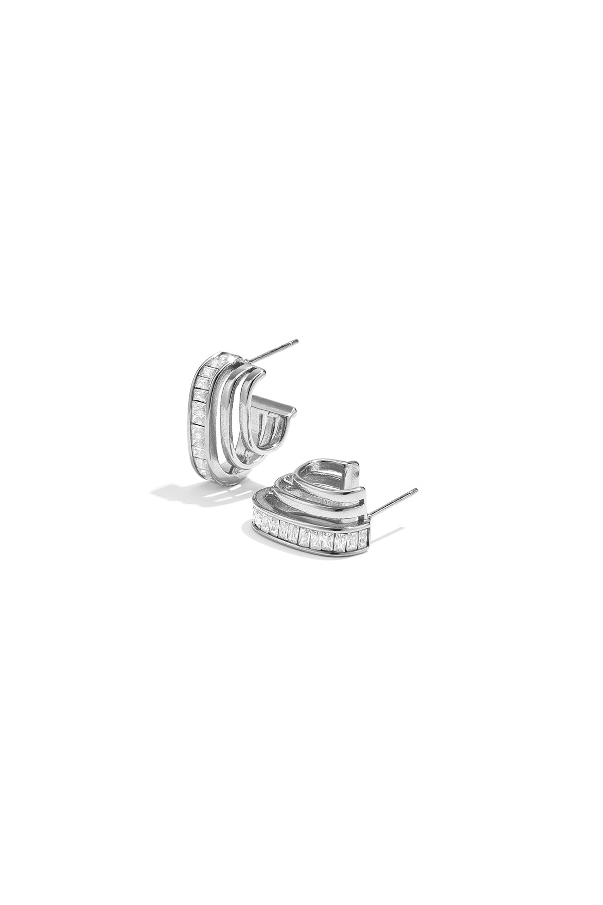 Stainless Steel Stud Earrings Irregular Shape Simple Daily Simple Series Women's jewelry
